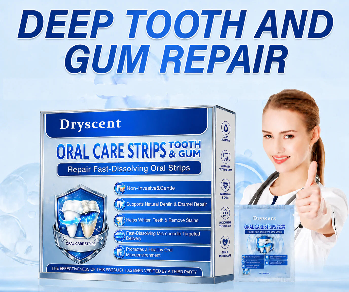 🦷Glow Up Your Grin✨ Dryscent® Professional Tooth Patch