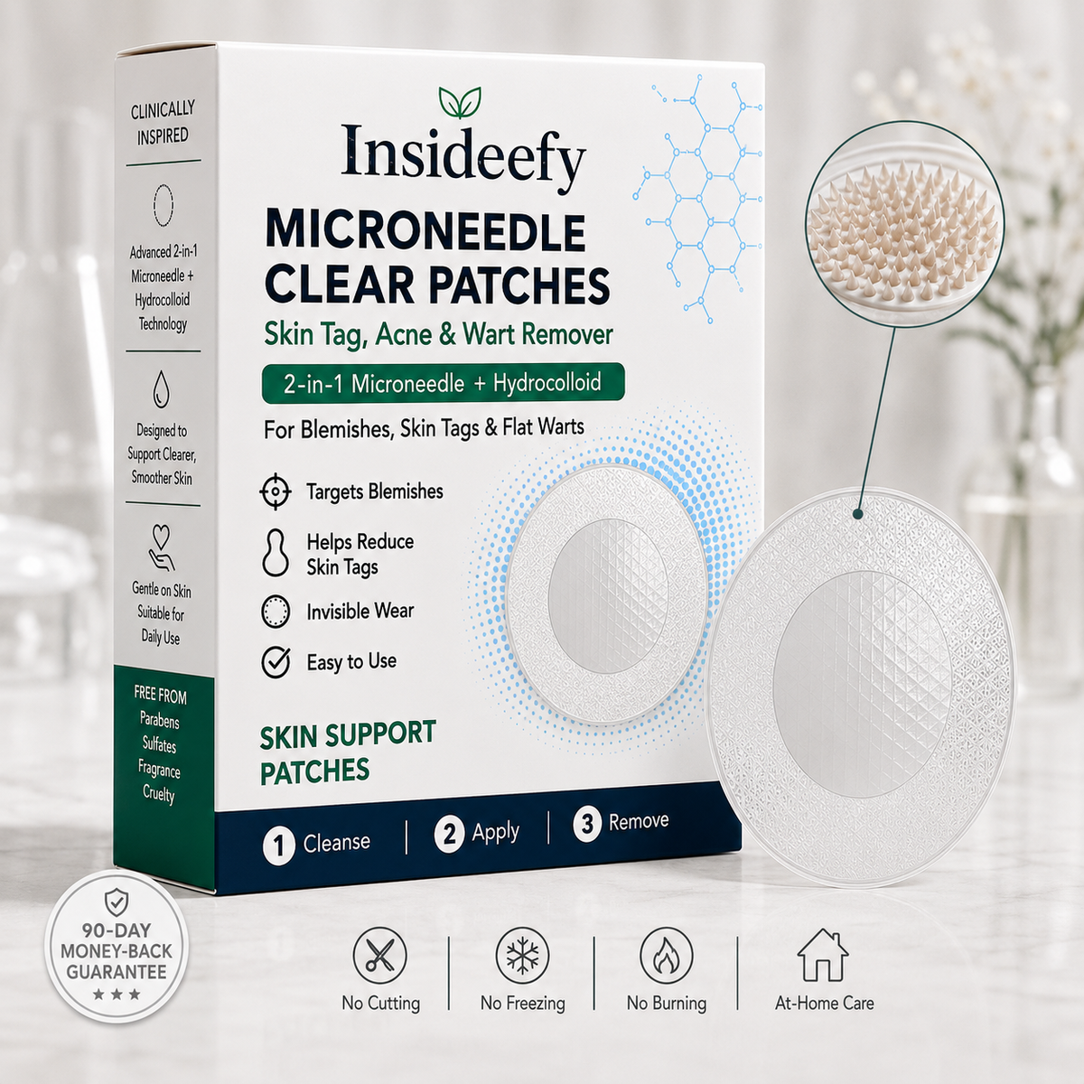 ✨✨Dryscent®2-in-1 Microneedle & Hydrocolloid Patch🍀